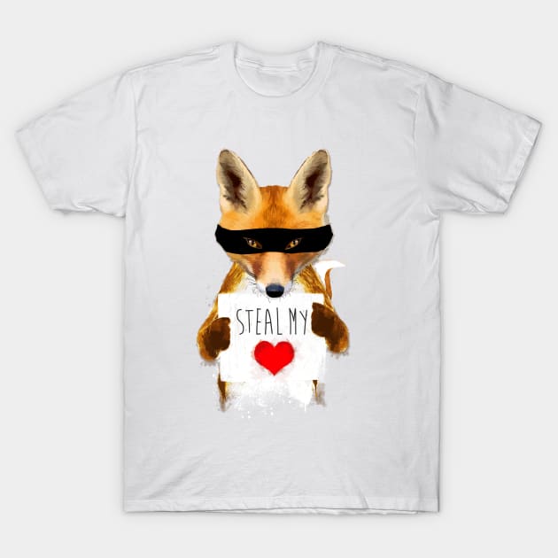 Fox – Steal my heart T-Shirt by andreabeloque